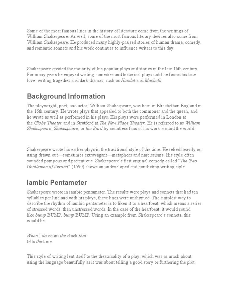 Some of The Most Famous Lines in The History of Literature Come From