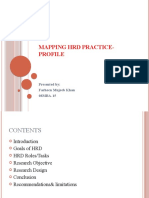 Mapping HRD Practice-Profile: Presented By: Farheen Mujeeb Khan 08MBA-15