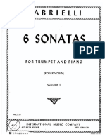 Gabrielli - 6 Sonate Per Tromba e Pianoforte