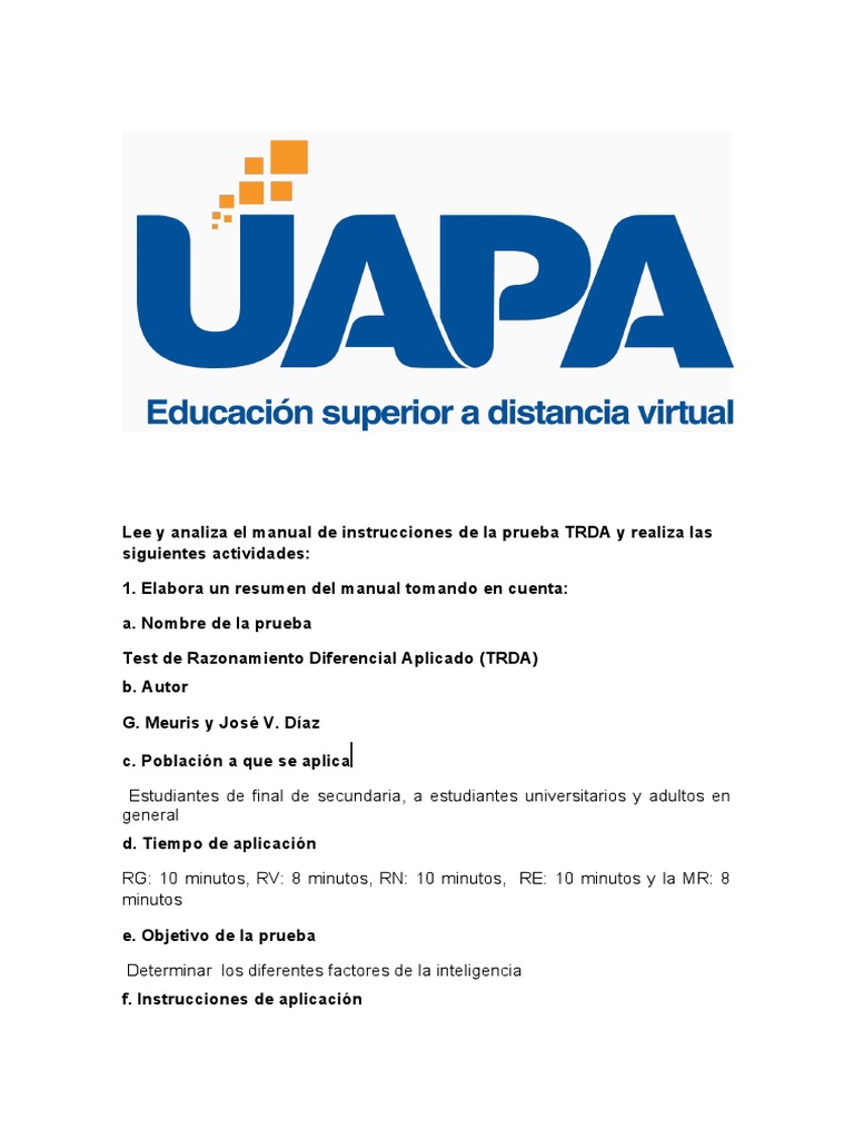 Manual de Aplicación del Test TRDA | PDF | Geometría | Dibujo