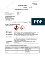 Safety Data Sheet: Chemical Name Cas # Percent Classification Note