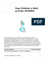 The Stirling Children's Well-Being Scale (SCWBS) : Pros For Schools Cons For Schools