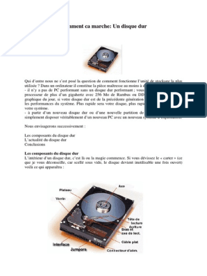 Densité de stockage sur supports magnétiques : disques, disquettes