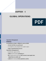 Chapter - I Global Operations
