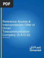 Reference Access & Interconnection Offer of Oman Telecommunication Company (S.A.O.G)