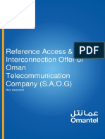 Reference Access & Interconnection Offer of Oman Telecommunication Company (S.A.O.G)