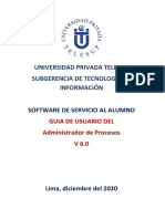 MANUAL DEL ADMINISTRADOR DE PROCESOS V6.0