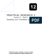 Practical Research 2: Sampling and Probability Sampling
