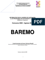 Baremo Última Revisión