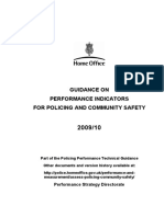 Guidance On Performance Indicators For Policing and Community Safety