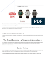 Orient Bambino Dress Watch Review - A Detailed Guide (All Models)
