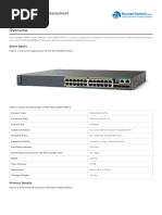 WS-C2960S-24TS-L Datasheet: Quick Specs