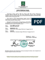 Surat Tugas Bansos DPP PKB Covid19