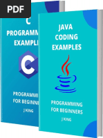 JAVA CODING AND C PROGRAMMING EXAMPLES - PROGRAMMING FOR BEGINNERS (BooksRack - Net)