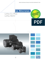 WEG Alternadores Sincronos Linhas g i Plus e Ag10 50048717 Catalogo Portugues Br