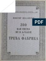 Šklovski Viktor ZOO - Ili - Pisma - Ne - o - Ljubavi - Treća - Fabrika