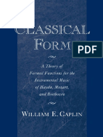 Classical Form Theory of Formal Functions for the Instrumental Music of Haydn, Mozart, and Beethoven A Theory of Formal Functions for the Instrumental Music of Haydn, Mozart and Beethoven (