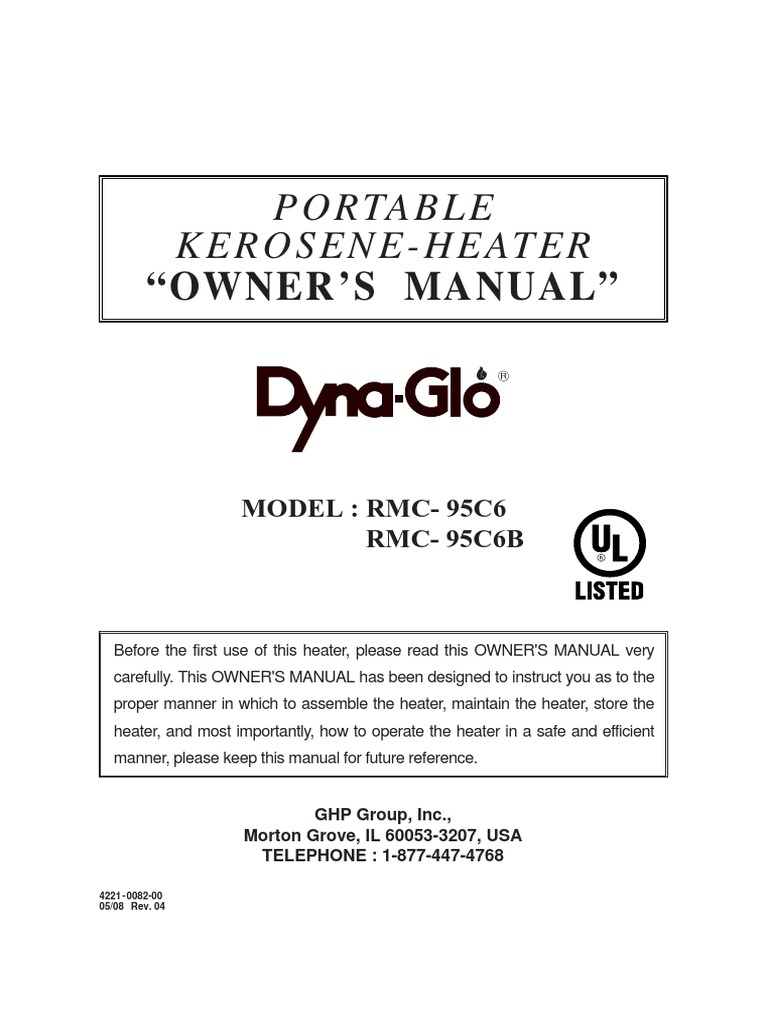 Dyna Glo Kerosene Heater Manual Download Free PDF Kerosene