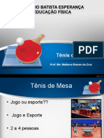 Aula Tênis de Mesa