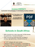 Curriculum EDES211 Explores Education in South Africa