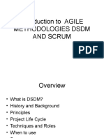 Introduction To AGILE Methodologies DSDM and Scrum