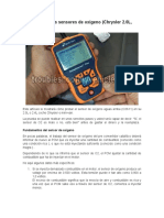 Prueba Sensor Oxigeno Donge 2.0-2.4