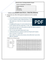 ROM Sizes for Logic Circuits