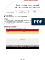 2012 Range Rover Evoque Longitudinal Accelerometer Calibration Instructions