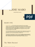 Eddie Mabo - Mabo Decision