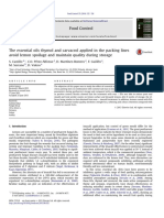 Food Control: S. Castillo, C.O. Pérez-Alfonso, D. Martínez-Romero, F. Guillén, M. Serrano, D. Valero