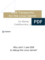 GDB Tracepoints For The Linux Kernel: Jim Blandy Codesourcery, LLC