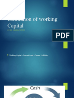 Estimation of Working Capital Needs