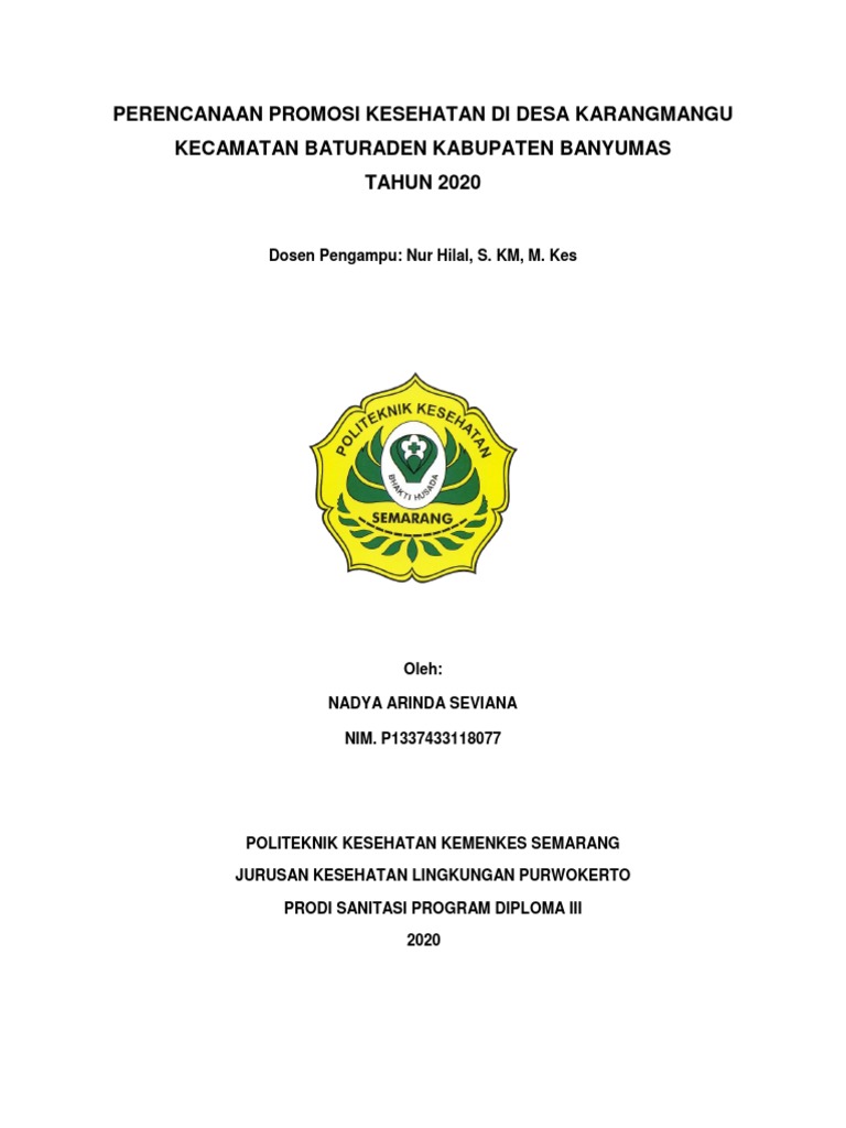 Promosi Kesehatan untuk Cegah Diare Desa Karangmangu | PDF ...