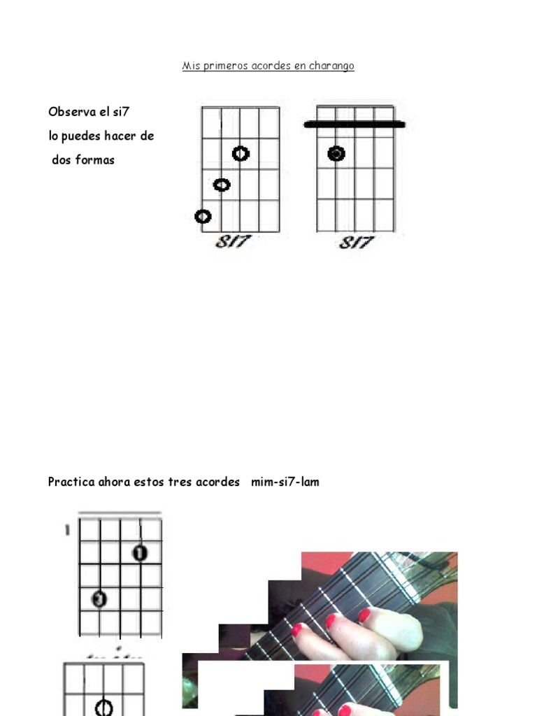Acordes Básicos para Charango | PDF | Artes del Lenguaje y Comunicación ...