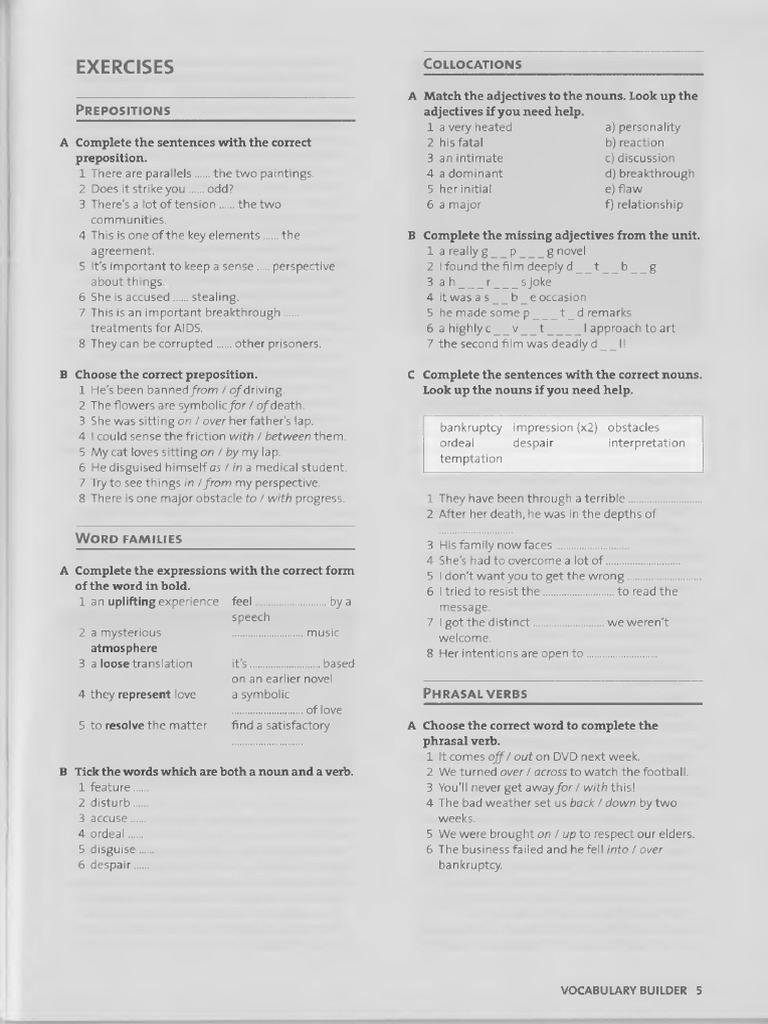 Frenglish Upper Intermediate Exercises | PDF | Language Arts & Discipline