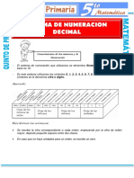 Sistema de Numeración Decimal para Quinto de Primaria