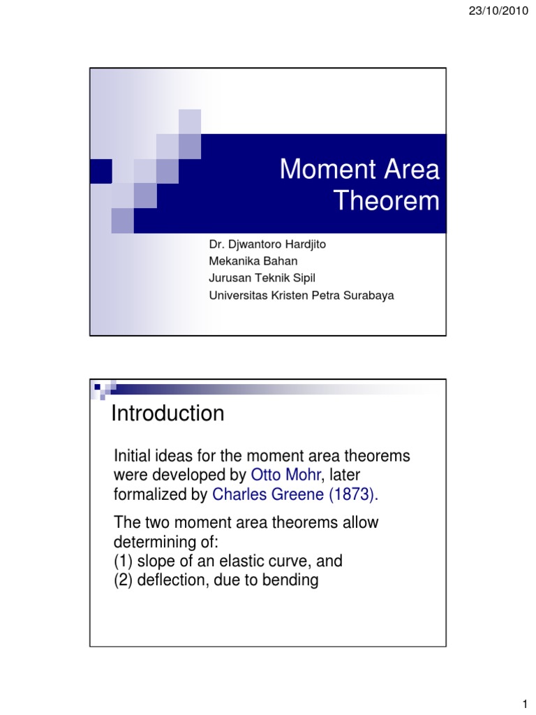 Moment Area Theorems Explained | PDF | Slope | Tangent