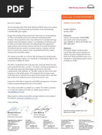 Service Letter SL2021-709/MET: Safety Screen Filter