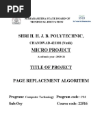 Micro Project: Shri H. H. J. B. Polytechnic