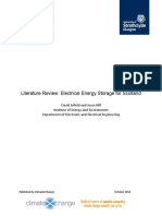 Literature Review: Electrical Energy Storage For Scotland