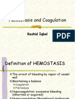 Hemostasis and Coagulation: Rashid Iqbal