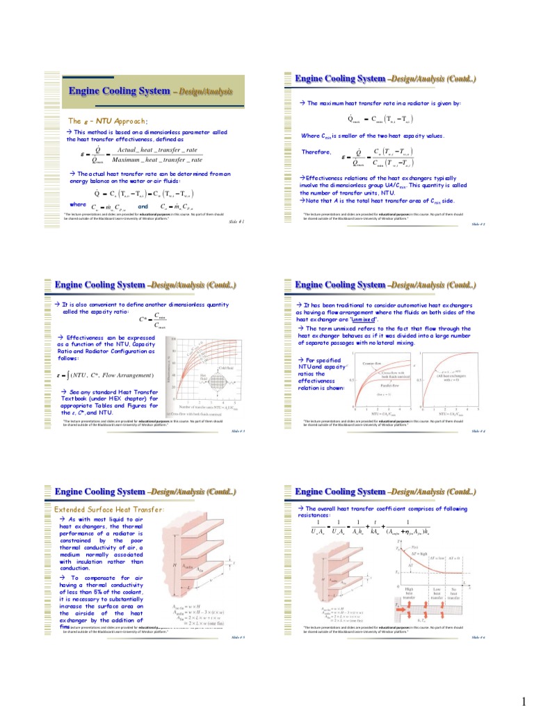 Engine Cooling System Design Analysis | PDF | Radiator | Heat Transfer