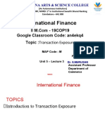 International Finance: Google Classroom Code: An4ekq4 Topic