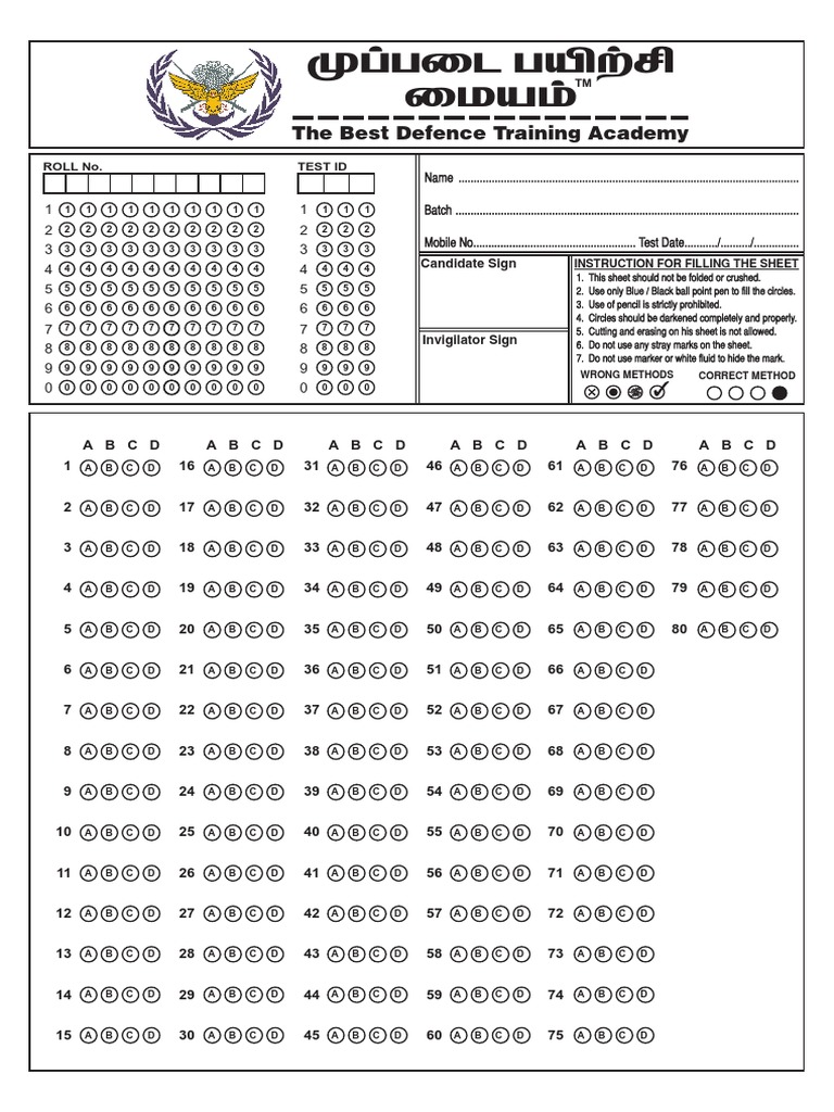 What Is OMR Sheet How To Fill OMR Sheet For Term1 Board, 47 OFF