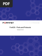 FortiOS 6.4.0 Ports and Protocols