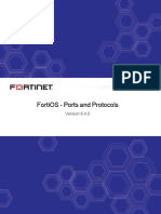 FortiOS 6.4.0 Ports and Protocols