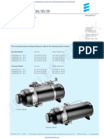 Eberspacher Heater Hydronic 16,24,30,35 Troubleshooting & Repair Manual