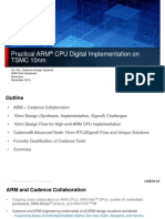Practical ARM CPU Digital Implementation On TSMC 10nm
