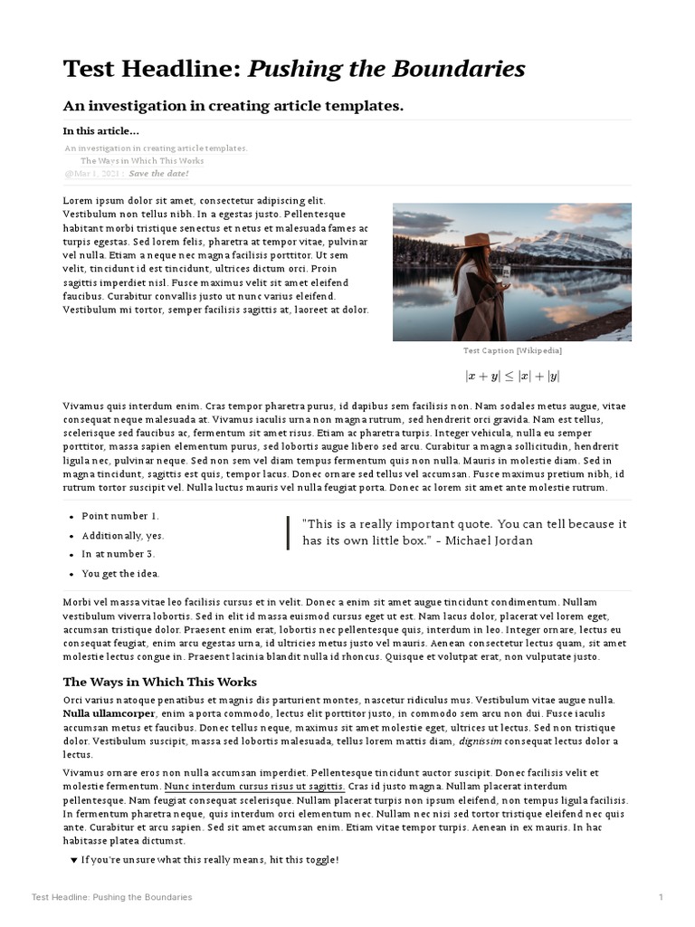 Test Headline Pushing The Boundaries | PDF