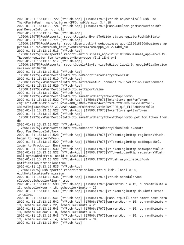 Pushsvc Log | PDF | Computer File | Software Engineering